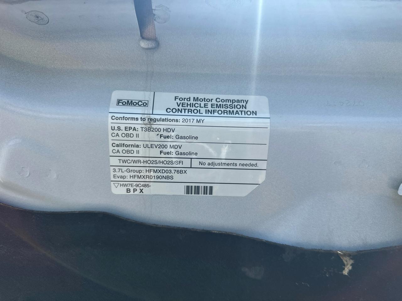 Ford Transit 250 Van Low Roof w/Sliding Pass. 130-in. WB 2017