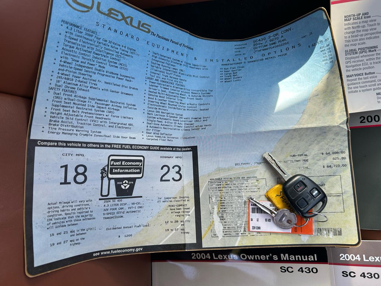 Lexus SC 430 2D Hardtop Convt 2004