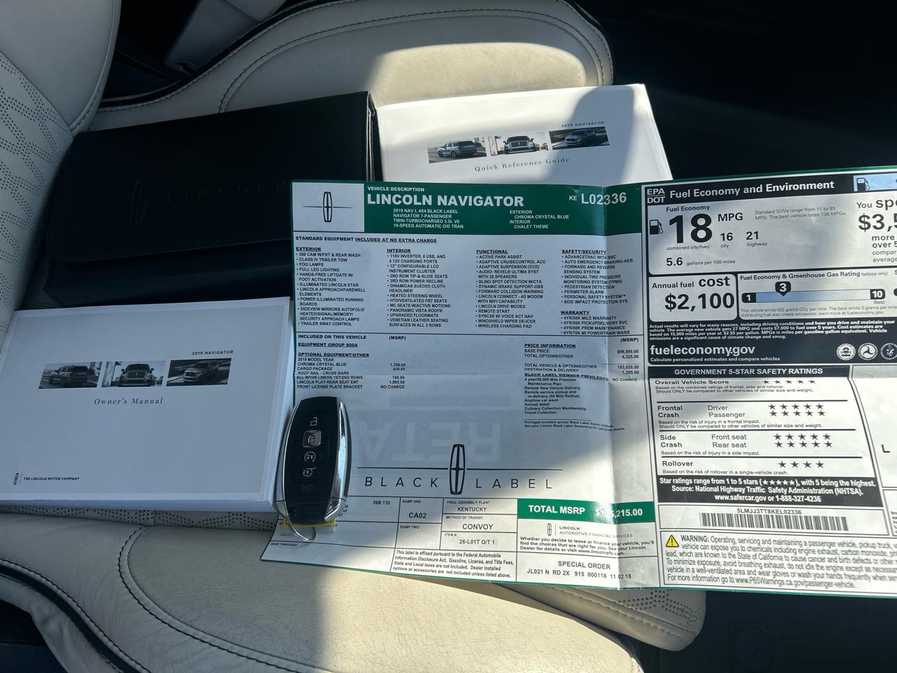 Lincoln Navigator L Black Label 4x4 2019