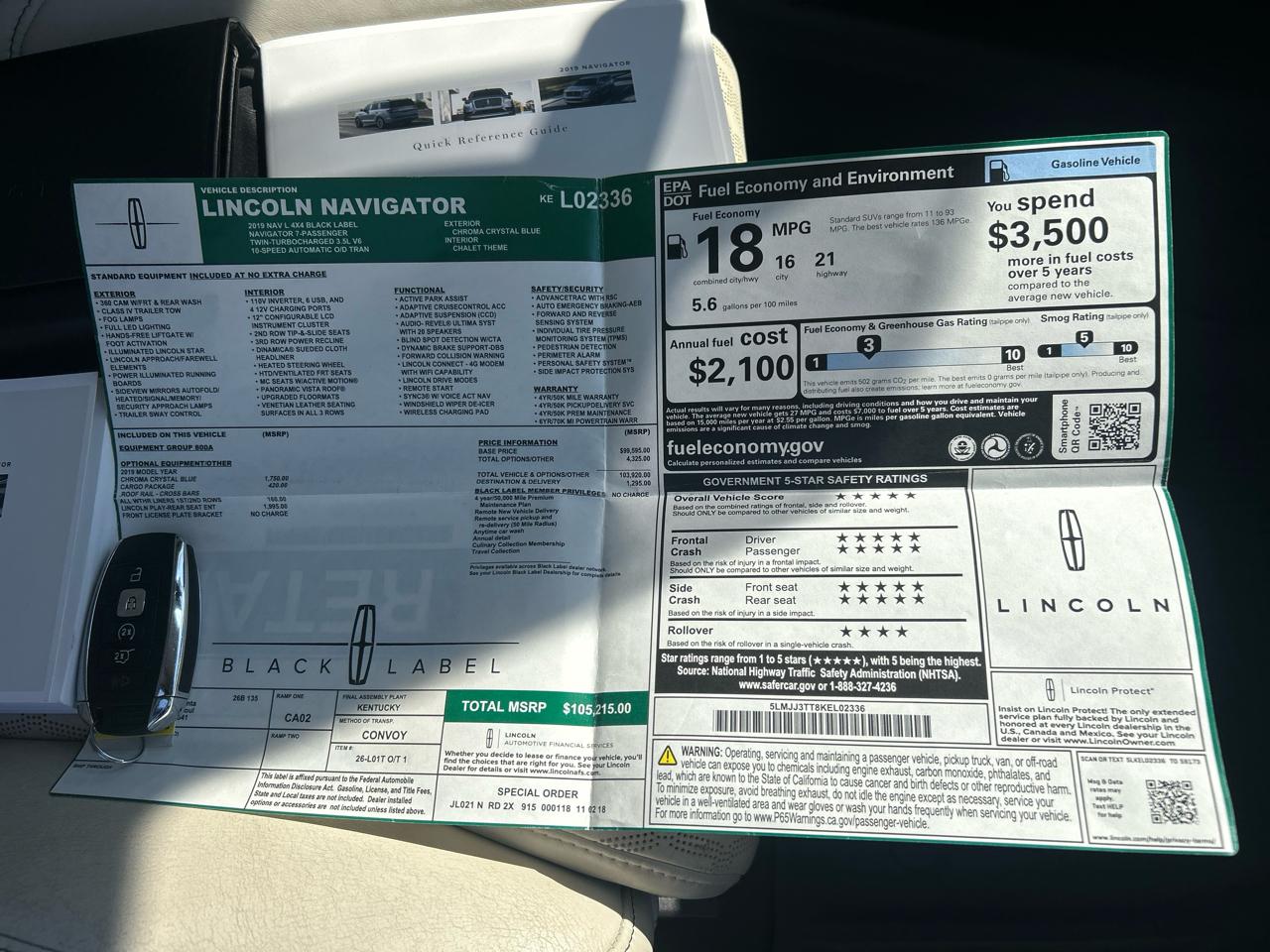 Lincoln Navigator L Black Label 4x4 2019
