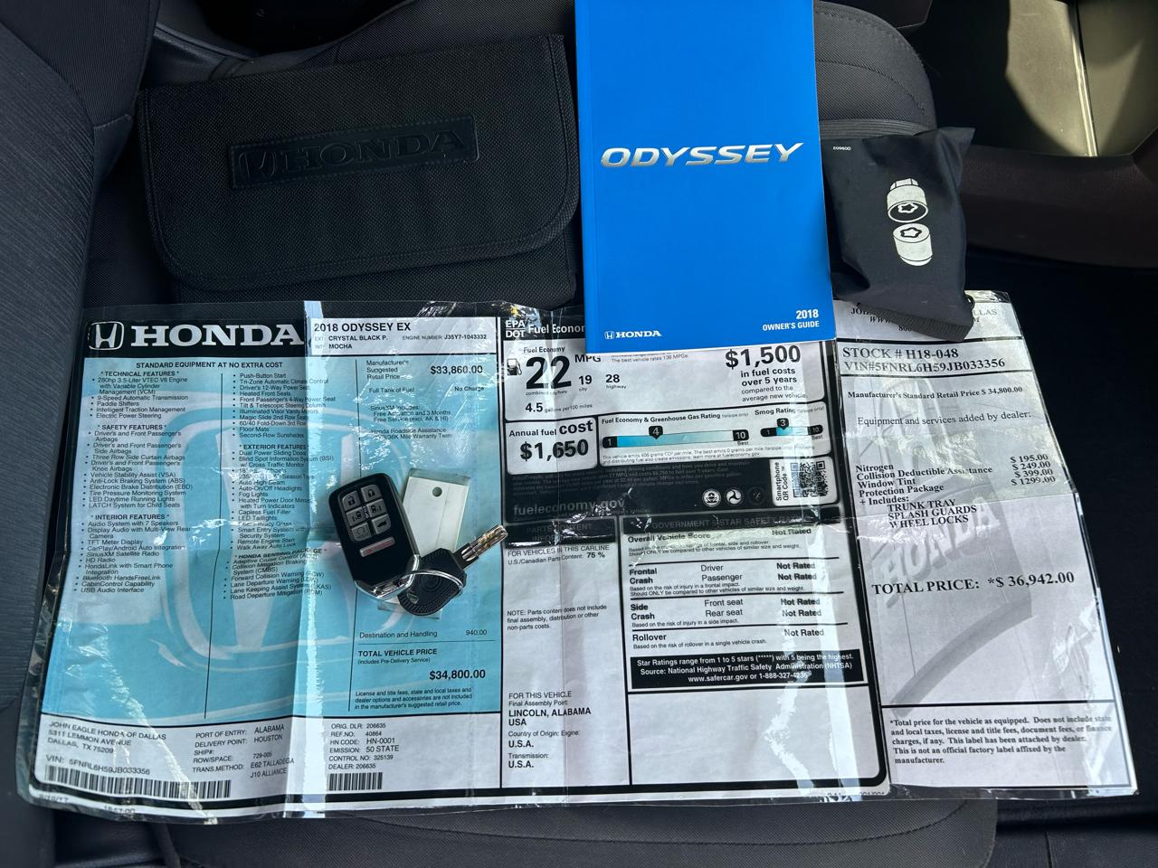 Honda Odyssey EX Auto 2018