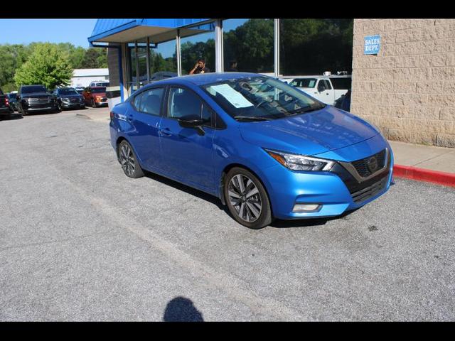 Blue 2020 Nissan Versa SR FWD Sedan Front-Wheel Drive Continuously Variable Transmission