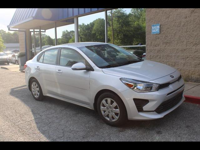 Silver 2021 Kia Rio LX FWD Sedan Front-Wheel Drive Automatic