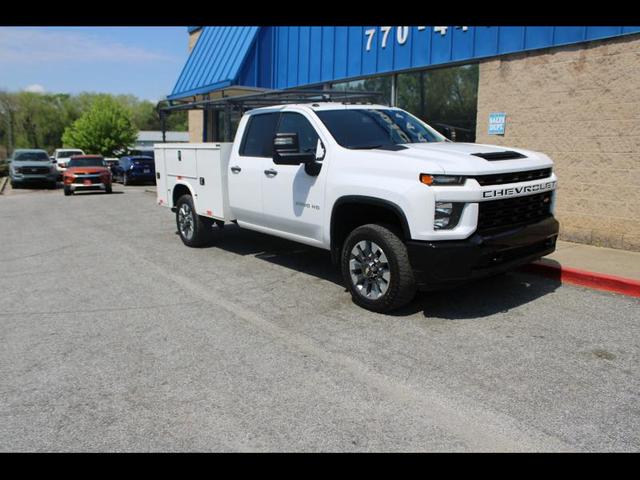White 2022 Chevrolet Silverado 2500HD Custom Double Cab RWD Pickup Truck 4X2 Automatic