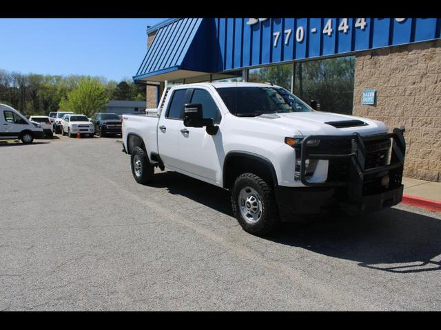 White 2021 Chevrolet Silverado 2500HD Work Truck Double Cab 4WD Pickup Truck Four-Wheel Drive Automatic