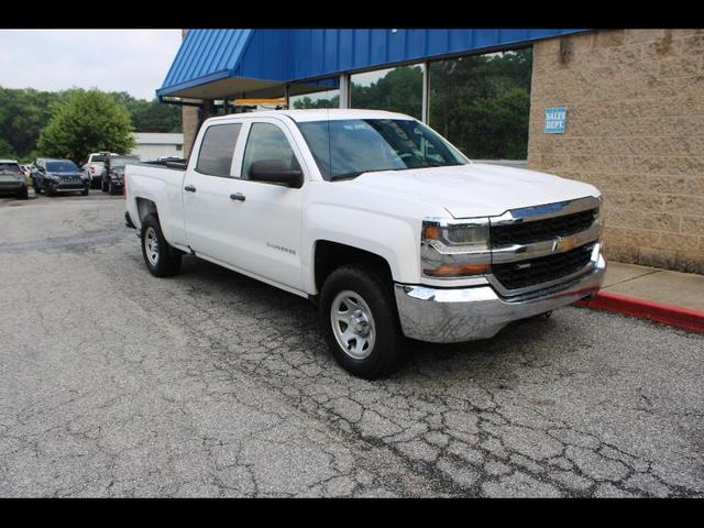 White 2016 Chevrolet Silverado 1500 Work Truck Crew Cab 4WD Pickup Truck Four-Wheel Drive Automatic
