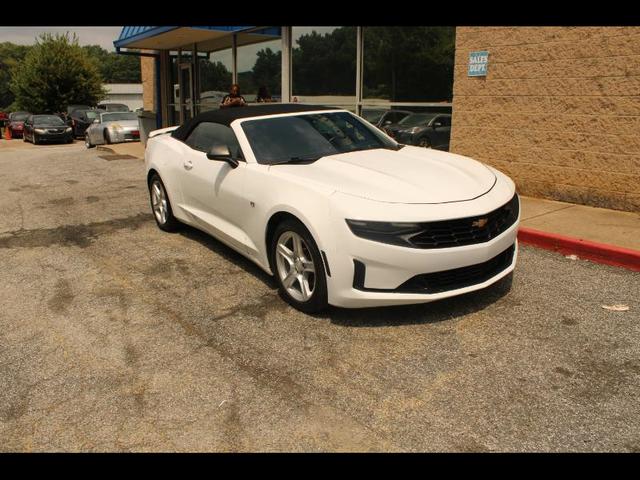 White 2020 Chevrolet Camaro Convertible Rear-Wheel Drive Automatic