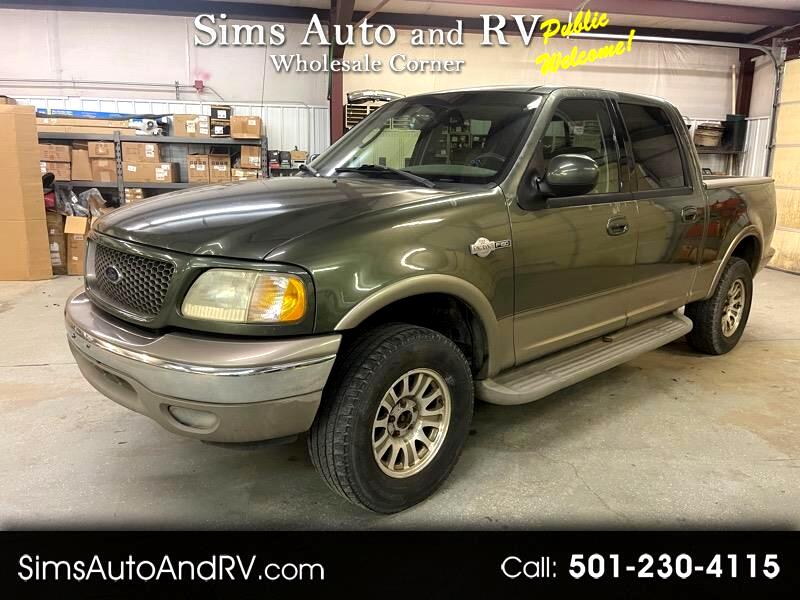 Used 2002 Ford F 150 King Ranch SuperCrew Short Bed 4WD For Sale In 