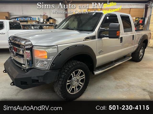 Silver 2012 Ford F-250 Super Duty Pickup Truck Four-Wheel Drive Automatic