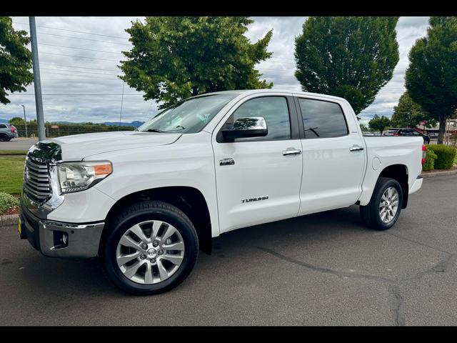 White 2014 Toyota Tundra Pickup Truck Four-Wheel Drive Automatic