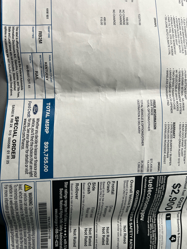 Ford Expedition Max Platinum 4x4 2025