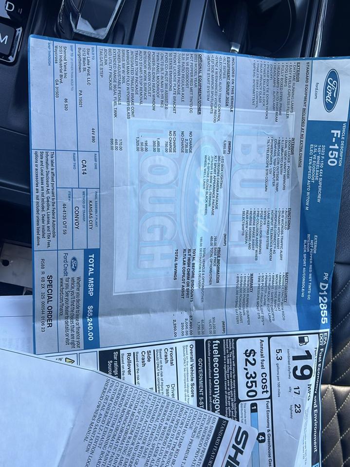 Ford F-150 XLT SuperCrew 5.5-ft. Bed 4WD 2023