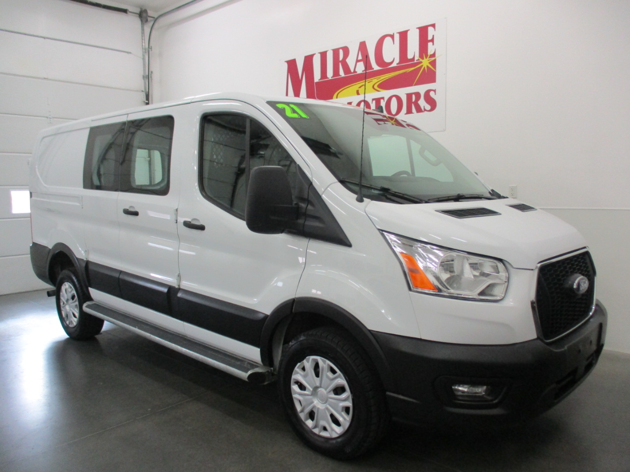 Used 2021 Ford Transit Cargo Van T250 130" Low Rf 9070 GVWR RWD for