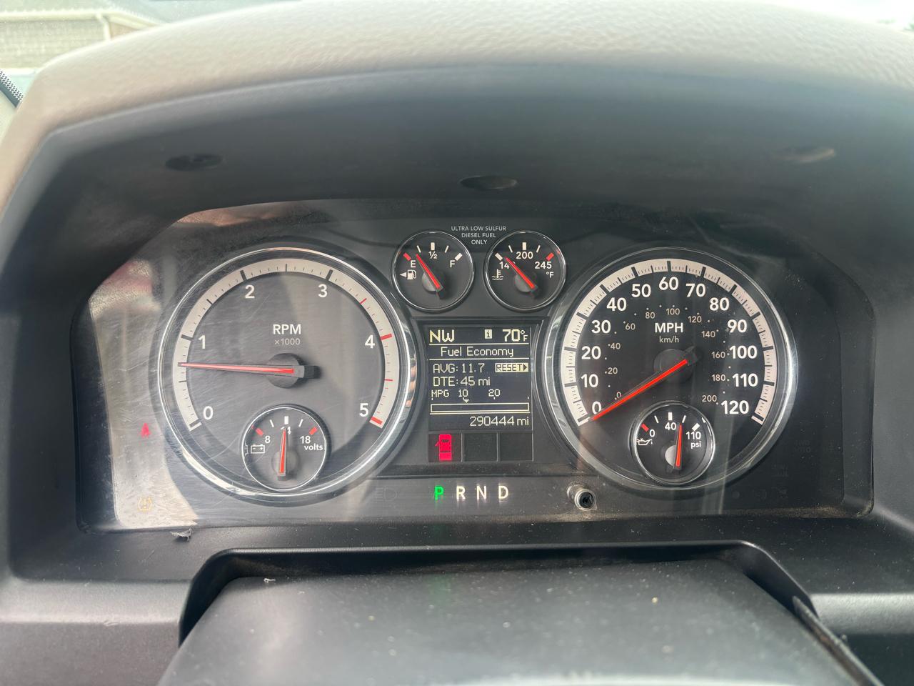 RAM 2500 4WD Mega Cab 160.5" SLT 2012