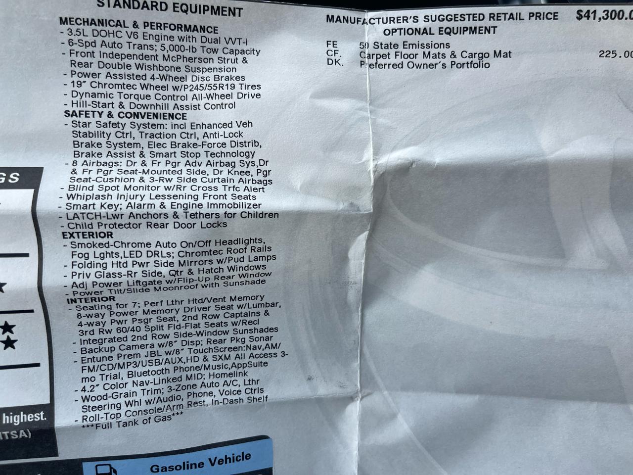 Toyota Highlander AWD 4dr V6 Limited (Natl) 2015