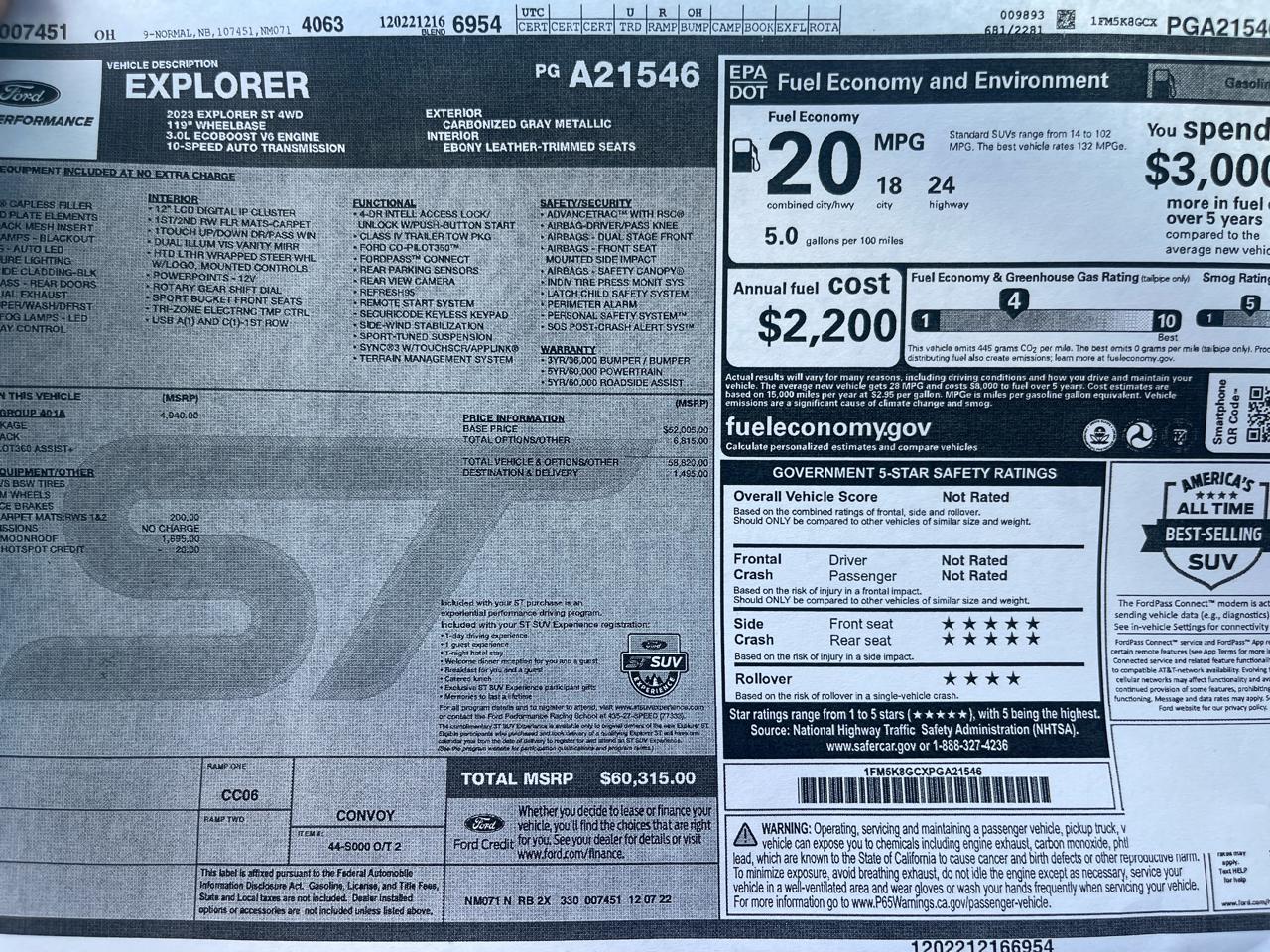 Ford Explorer ST 4WD 2023