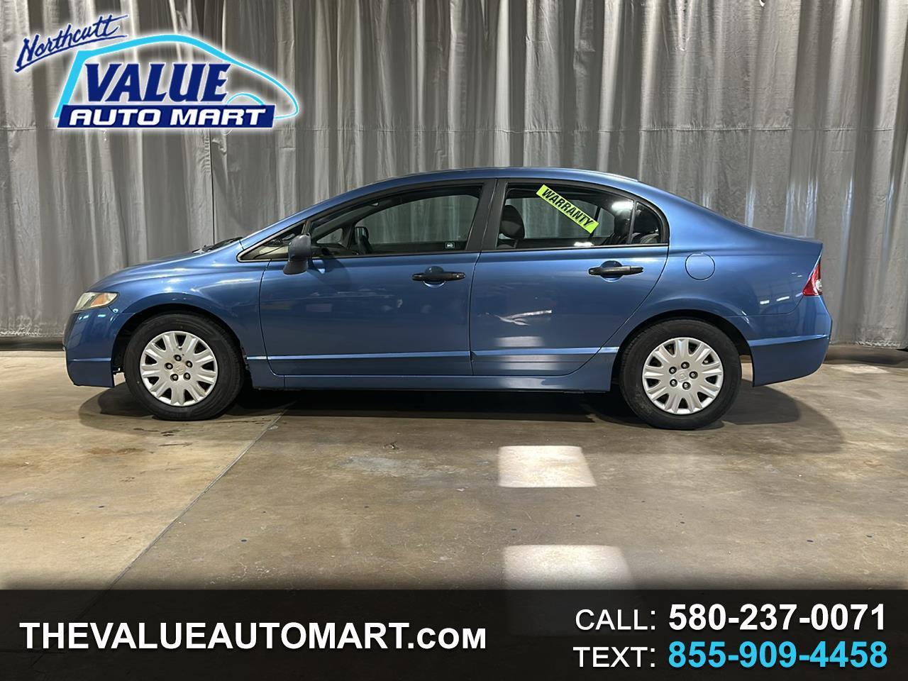 Honda Civic DX-VP Sedan 5-Speed AT 2010