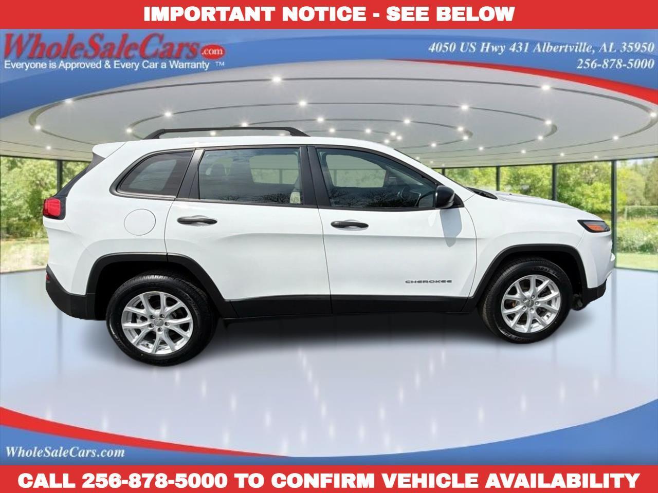2017 Jeep Cherokee Sport 4D SUV FWD
