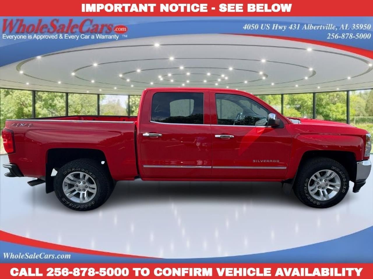 2018 Chevrolet Silverado 1500 LTZ Crew Cab 4WD