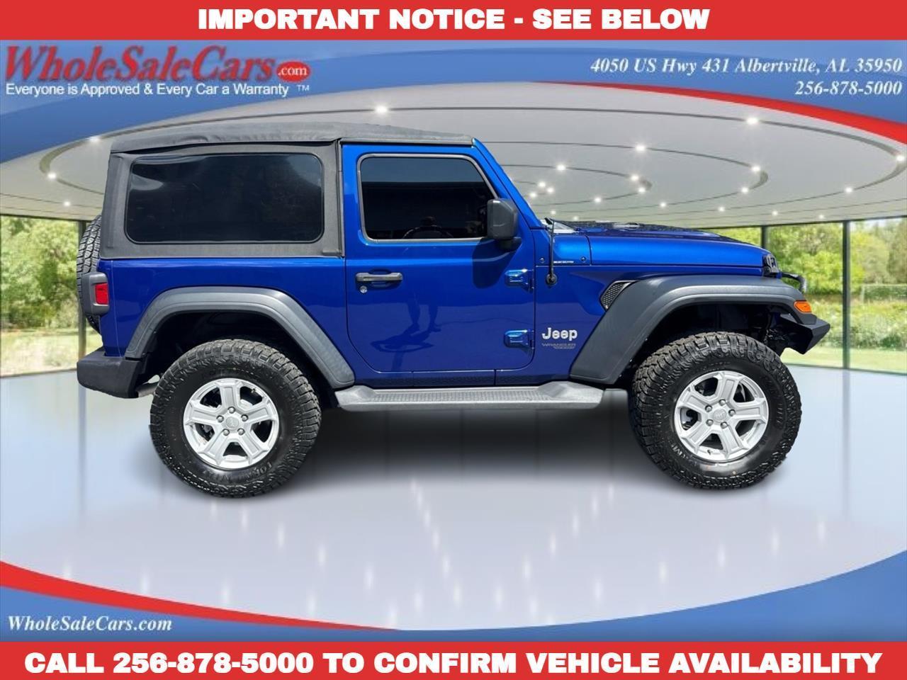 2019 Jeep Wrangler Sport 2D SUV 4WD