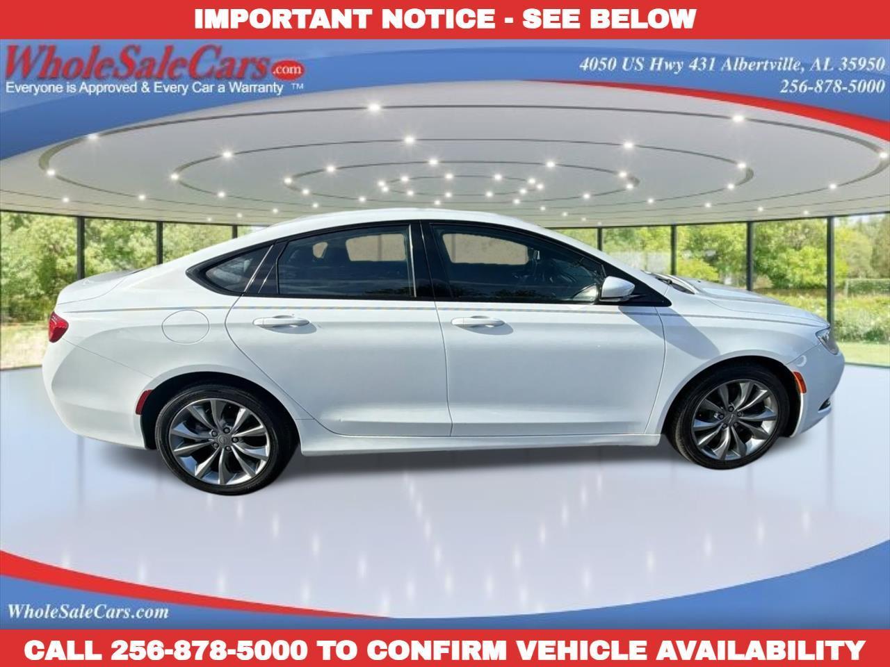 2015 Chrysler 200 S 4D Sedan