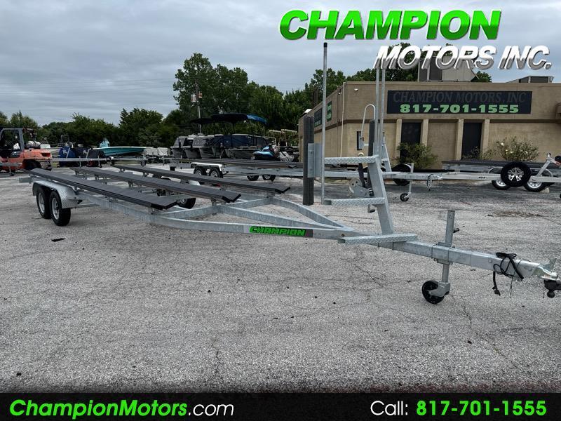 2025 Champion 24CC Tandem Galvanized Tri-Toon Trailer w/Disc Brakes