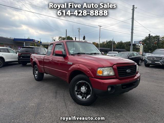 Red 2009 Ford Ranger Pickup Truck Four-Wheel Drive 5-Speed Manual