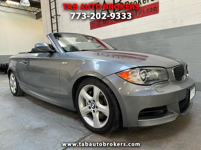 Gray 2011 BMW 1 Series Convertible Rear-Wheel Drive Manual