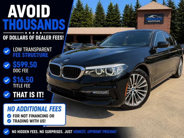 Black 2018 BMW 5 Series 540i Sedan RWD Sedan Rear-Wheel Drive Automatic