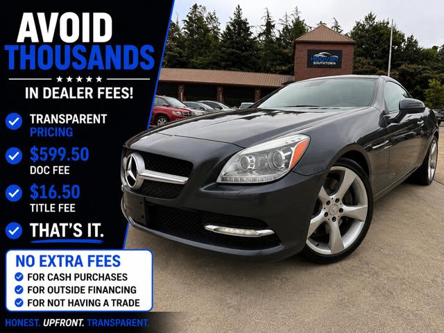 Gray 2013 Mercedes-Benz SLK 350 Convertible Rear-Wheel Drive Automatic