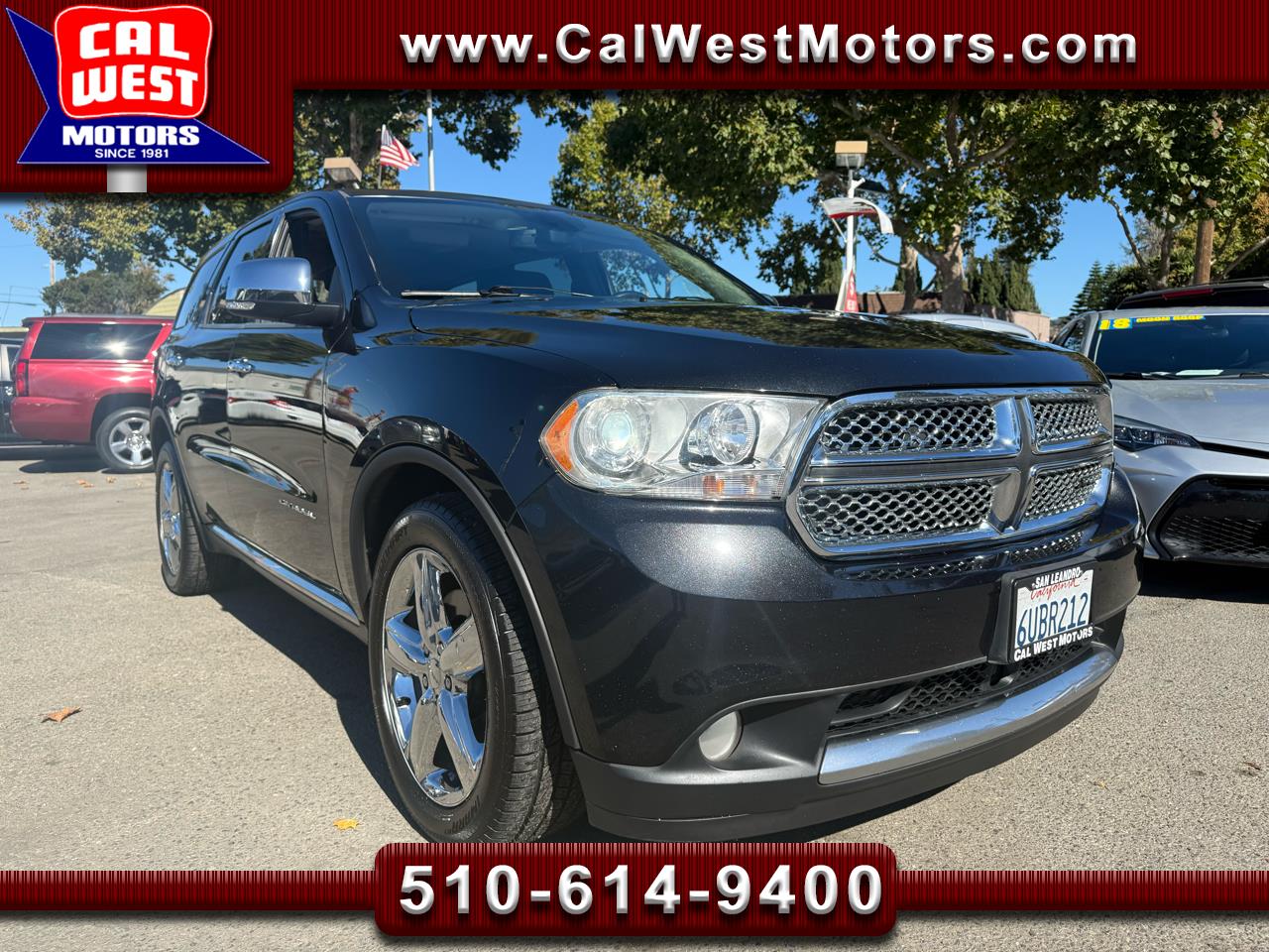 2012 Dodge Durango Citadel SUV 3Rows HEMI Leathr MRoof Blu2th 1Owner