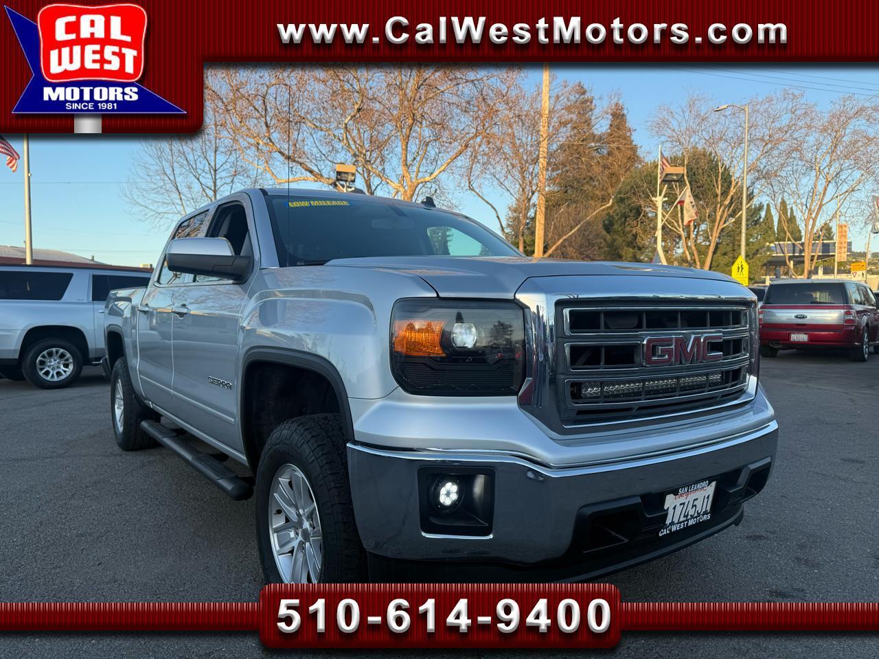 2014 GMC Sierra 1500 SLE CrewCab 5.5" w/XM BuCam 1Ownr LoMiles +Camper