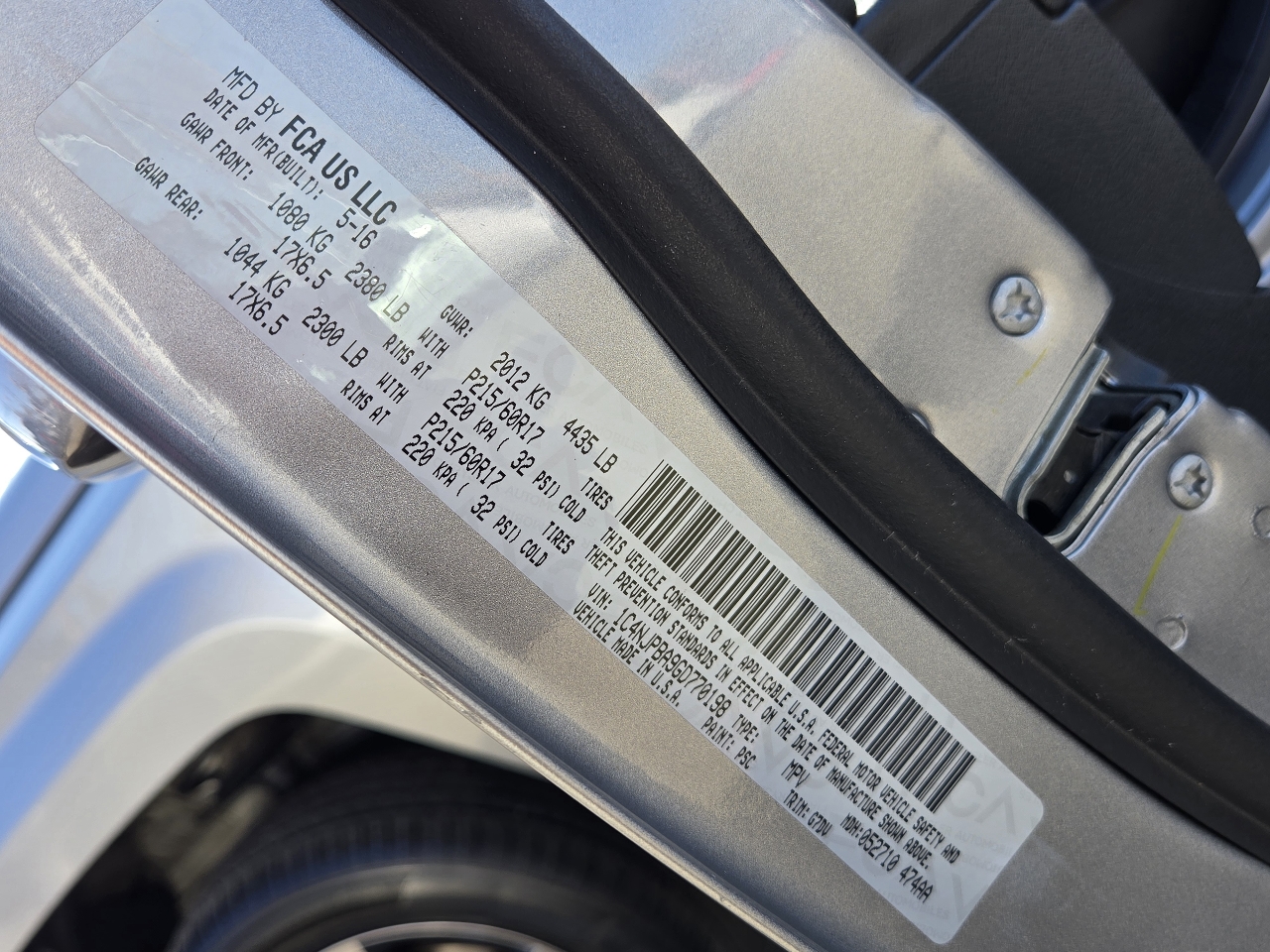 Jeep Patriot FWD 4dr Sport SE 2016