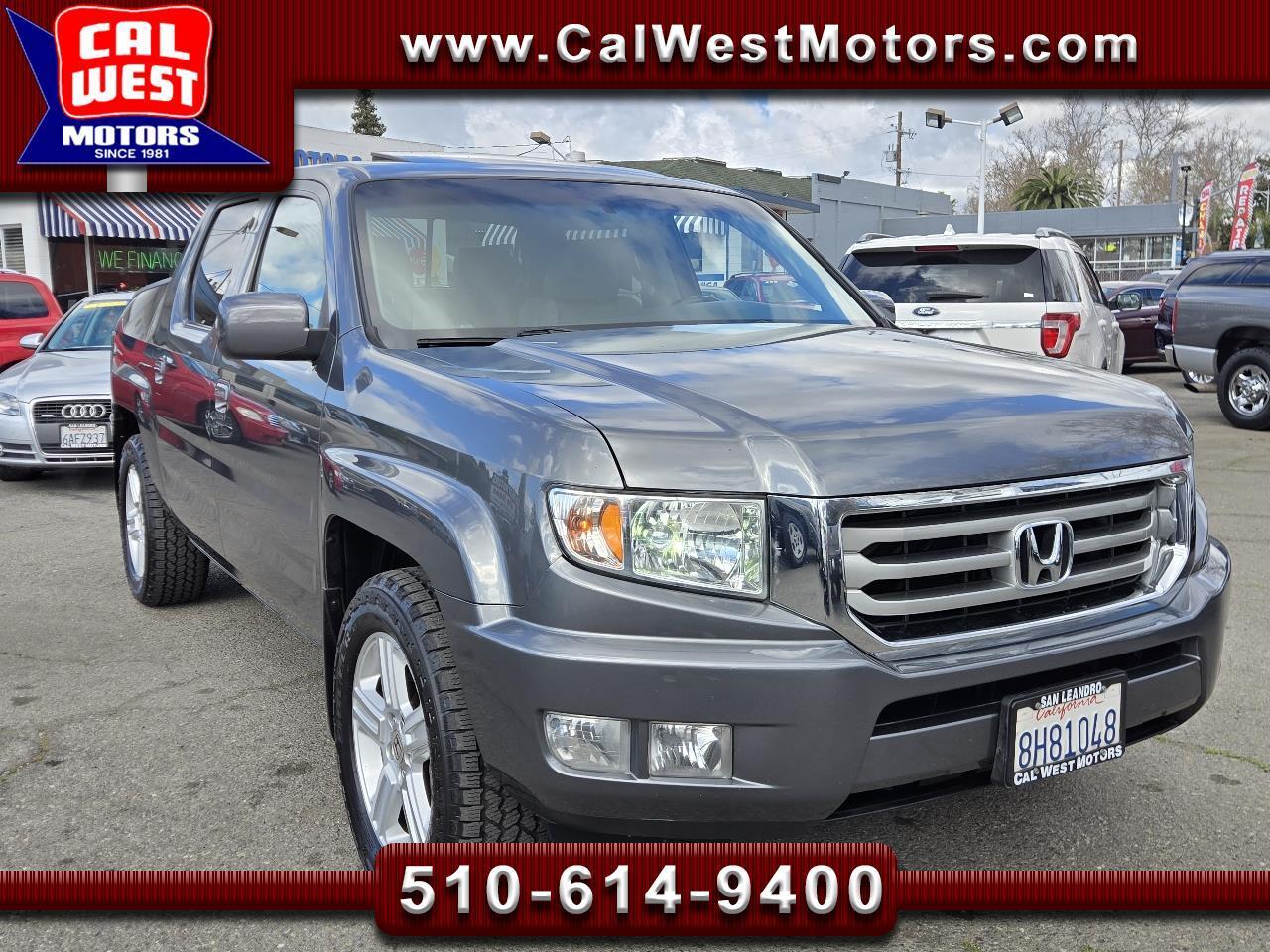2012 Honda Ridgeline RTL Crew Cab 4WD Leather BUcam 1Ownr GreatServHist