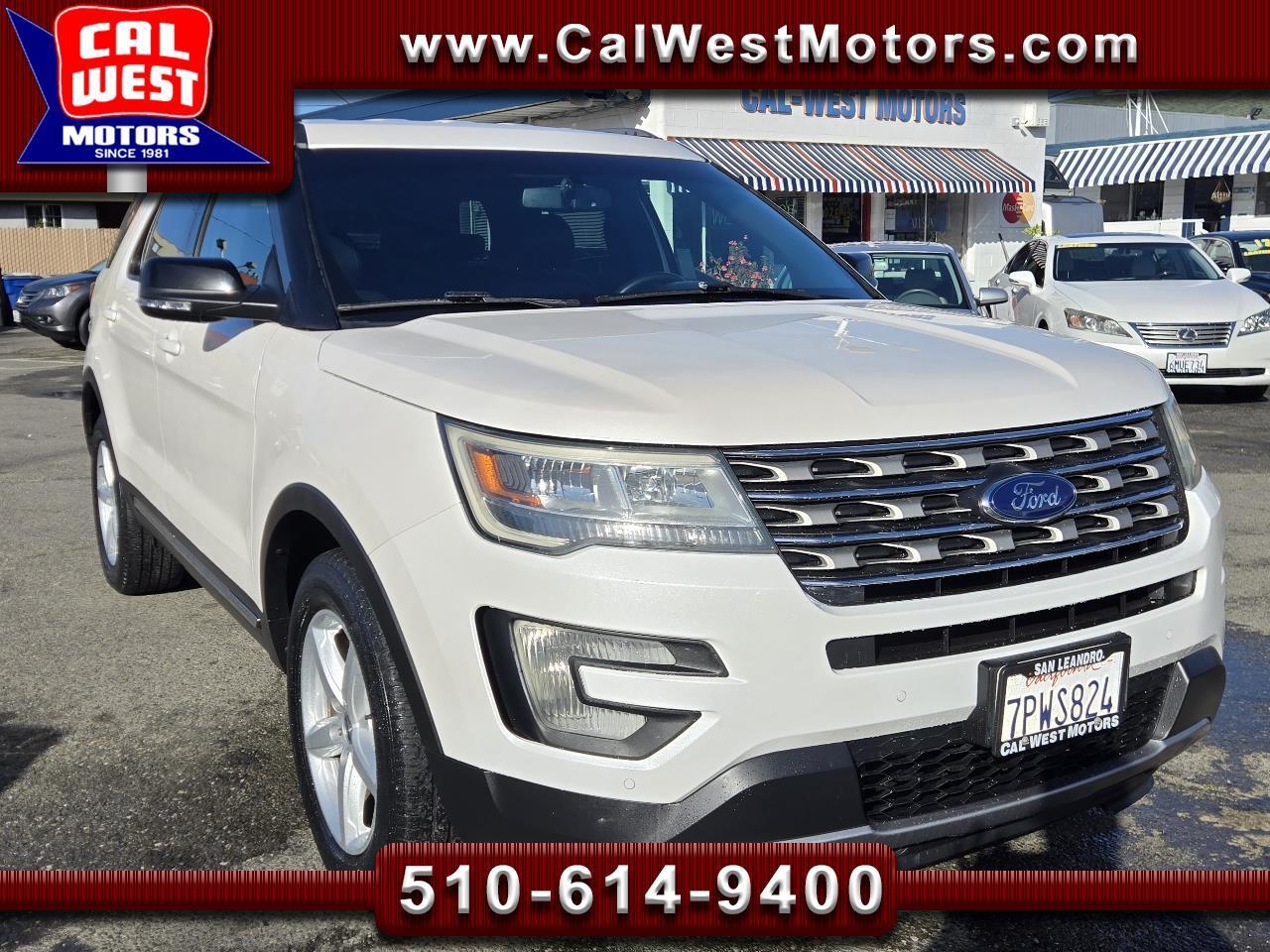 2016 Ford Explorer XLT 5D 3Rows Leather NAV BuCam Blu2th XM VeryClean