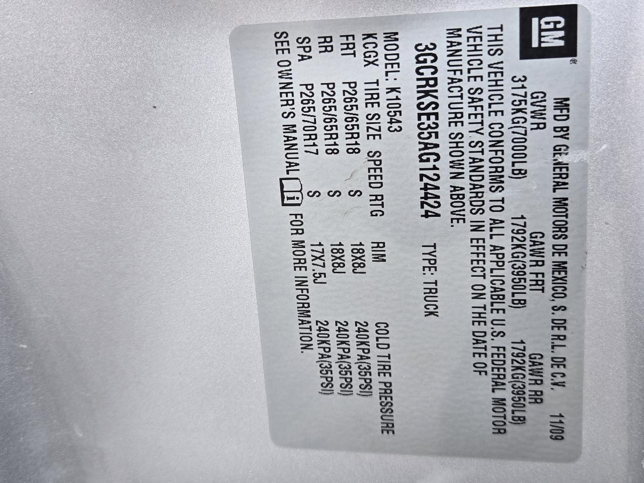 Chevrolet Silverado 1500  2010