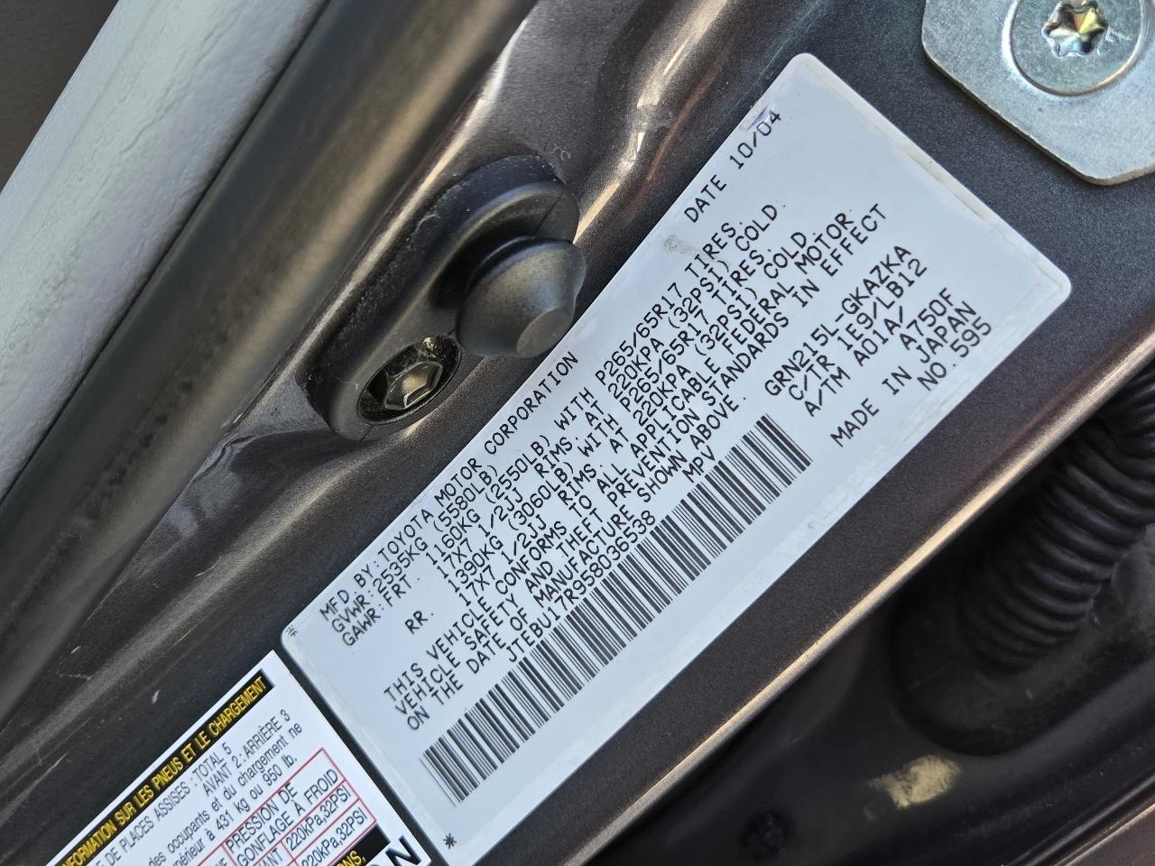Toyota 4Runner  2005