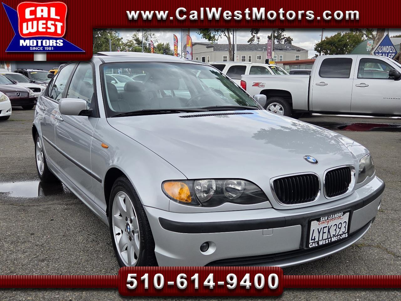 2002 BMW 3 Series 325i Sedan Premium Leathr Roof GrtServHist LoMiles
