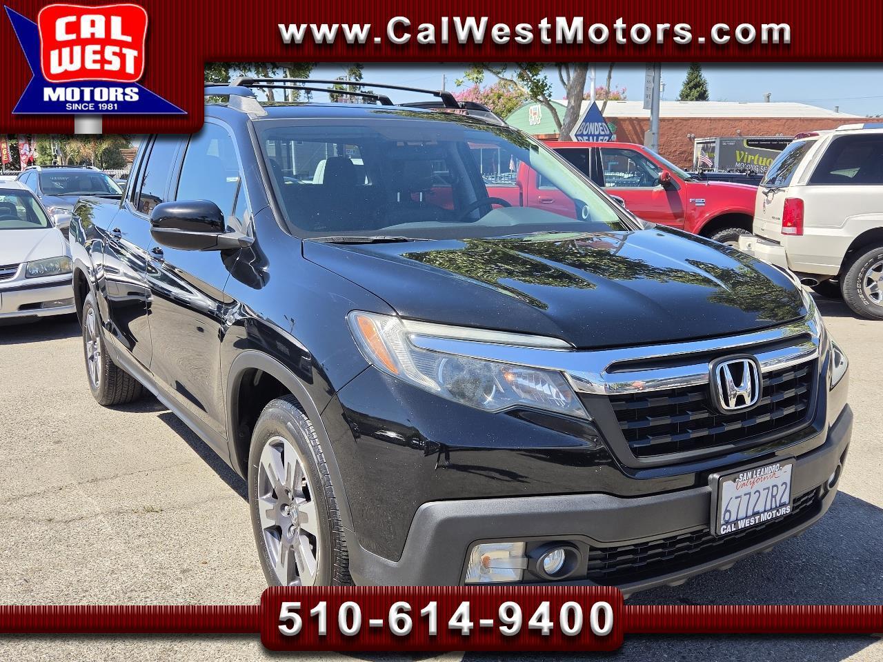 Crystal Black Pearl 2018 Honda Ridgeline Pickup Truck Front-Wheel Drive 6-Speed Automatic