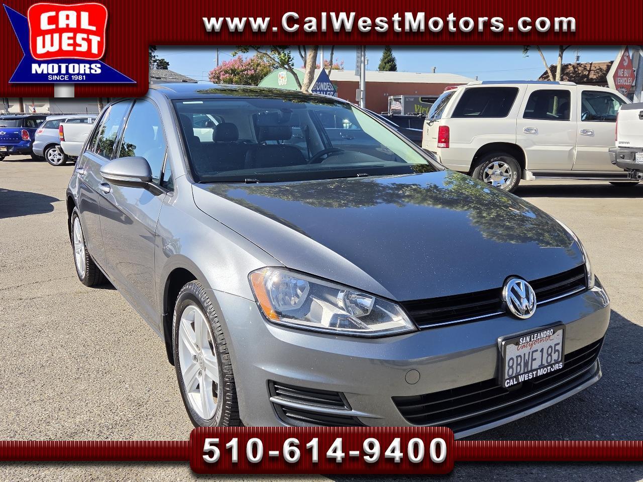 2017 Volkswagen Golf 1.8T 4D Wolfsburg Edtn 1Owner BuCam Roof VeryClean