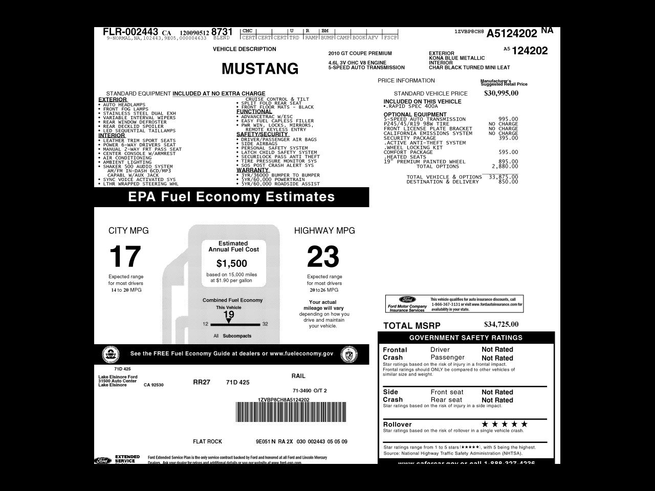 Ford Mustang  2010