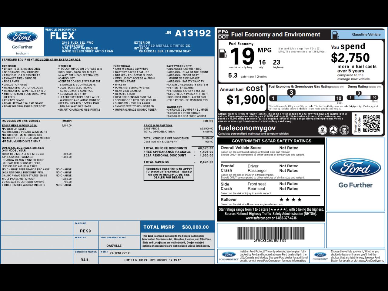 Ford Flex  2018