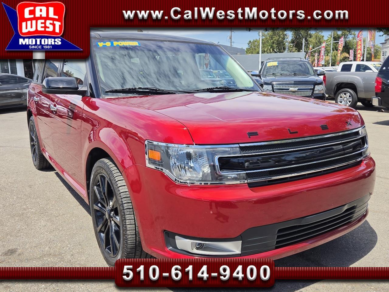 2018 Ford Flex SEL 3Rows Leather Nav Blu2th BuCam 1Ownr VeryClean