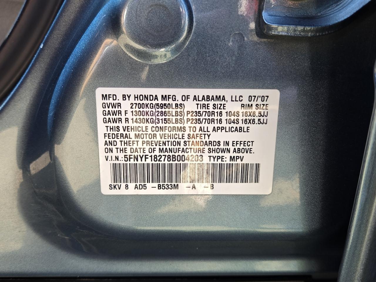 Honda Pilot  2008