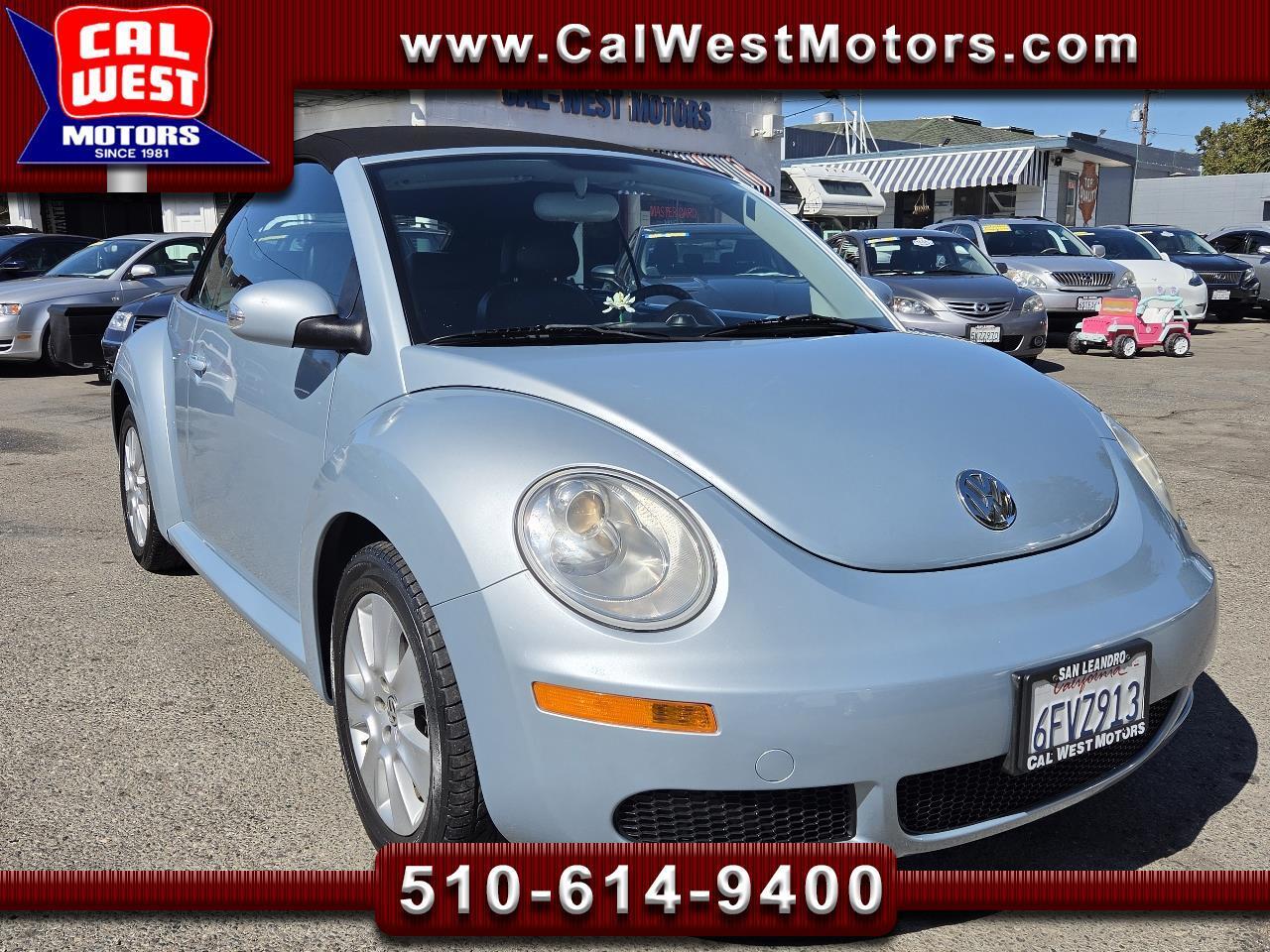 2009 Volkswagen New Beetle Convertible w/Leather PowerTop 1Owner 63K Miles VeryClean