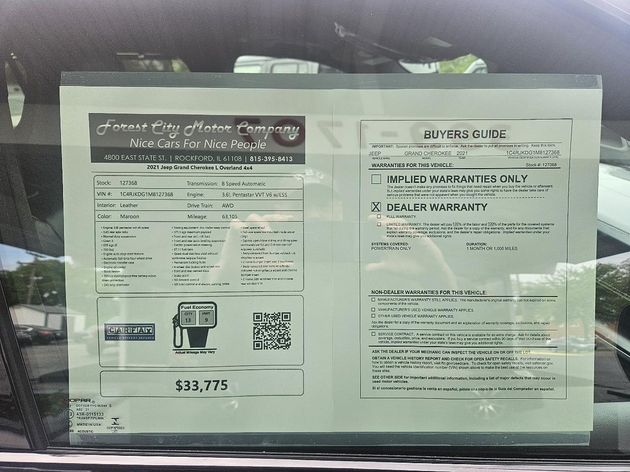 Jeep Grand Cherokee L Overland 4x4 2021