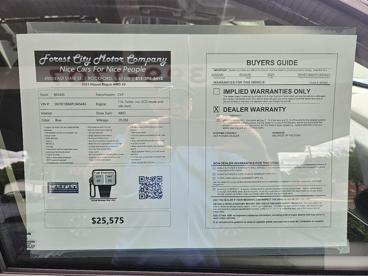 Nissan Rogue AWD SV 2023