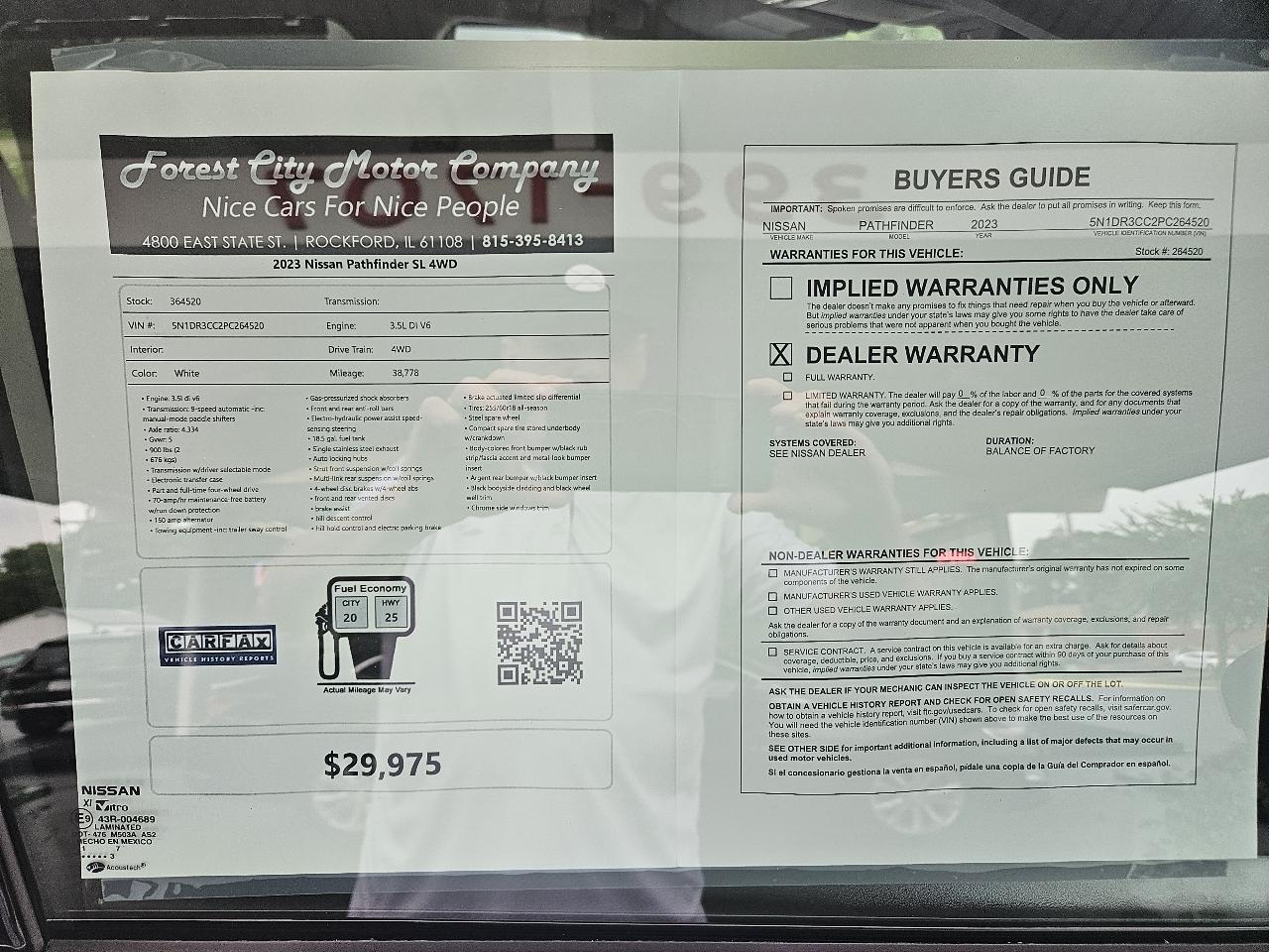 Nissan Pathfinder SL 4WD 2023