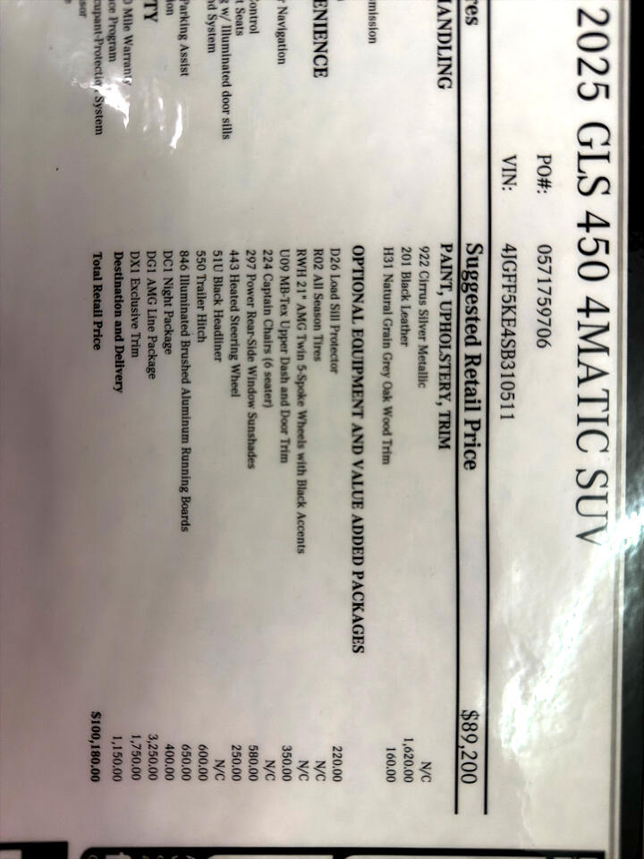 Mercedes-Benz GLS-Class GLS450 4MATIC 2025