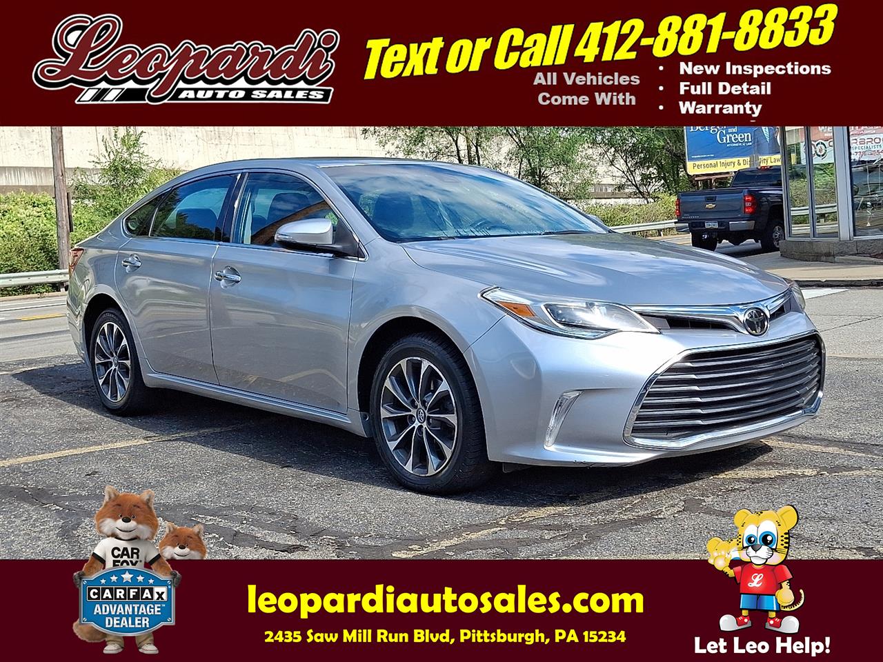 2017 Toyota Avalon XLE (Natl)